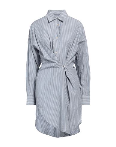 Marant Etoile Marant Étoile Woman Mini Dress Slate Blue Size 4 Cotton