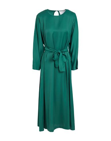 Shop 8pm Woman Midi Dress Dark Green Size L Ecovero Viscose, Viscose