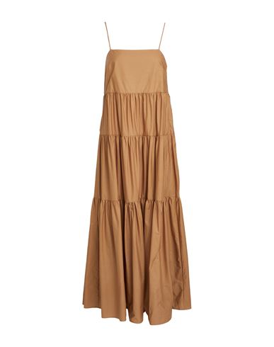 Ivy & Oak Ivy Oak Woman Maxi Dress Camel Size 8 Cotton