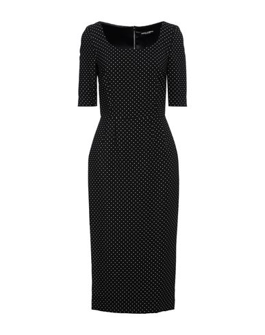 Dolce & Gabbana Woman Midi Dress Black Size 6 Viscose