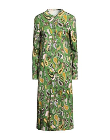 Shop Siyu Woman Midi Dress Acid Green Size 6 Viscose, Elastane
