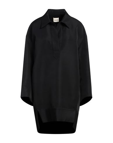 Khaite Woman Mini Dress Black Size 8 Viscose, Virgin Wool In Black