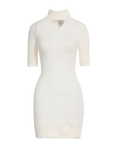 Patou Woman Mini Dress Ivory Size M Alpaca Wool, Polyamide, Elastane In White