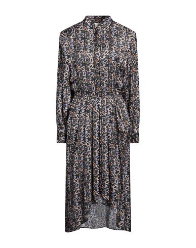Isabel Marant Woman Midi Dress Steel Grey Size 12 Viscose, Silk In Gray