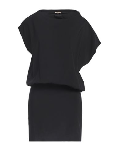 Shop Barena Venezia Barena Woman Mini Dress Black Size 10 Virgin Wool, Elastane