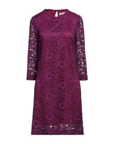Shop Nina 14.7 Woman Mini Dress Purple Size 8 Viscose, Cotton, Polyamide