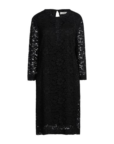 Nina 14.7 Woman Mini Dress Black Size 14 Viscose, Cotton, Polyamide