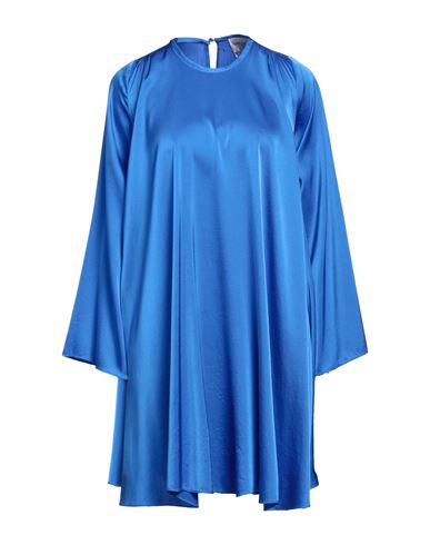 Forte Forte Forte_forte Woman Mini Dress Bright Blue Size 1 Silk, Elastane