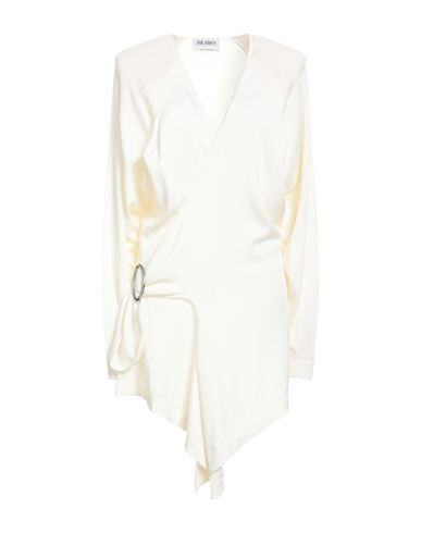 Shop Attico The  Woman Midi Dress White Size 4 Wool