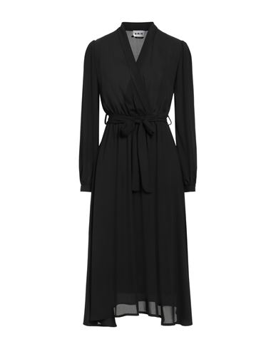 Berna Woman Midi Dress Black Size L Polyester