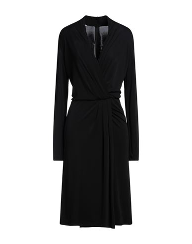 Shop Rue Du Bac Woman Midi Dress Black Size 6 Polyester, Elastane