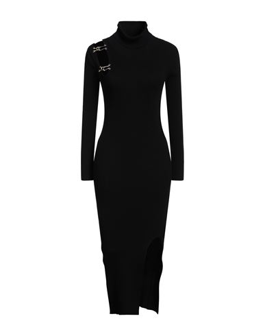 Shop Simona Corsellini Woman Midi Dress Black Size 8 Viscose, Polyester