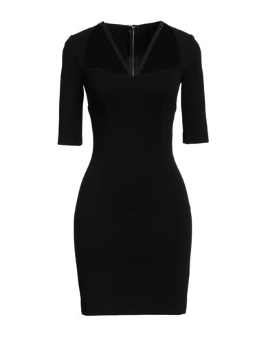 Shop Dolce & Gabbana Woman Mini Dress Black Size 4 Viscose, Polyamide, Elastane