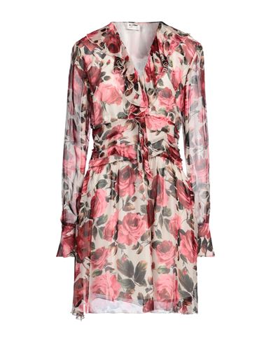 Blugirl Woman Mini Dress Red Size 8 Silk, Viscose