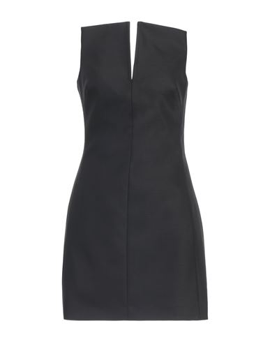 Shop Alessandro Vigilante Woman Mini Dress Black Size 8 Virgin Wool, Elastane