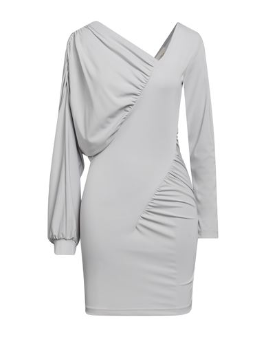 Shop Vicolo Woman Mini Dress Light Grey Size Onesize Polyester, Elastane