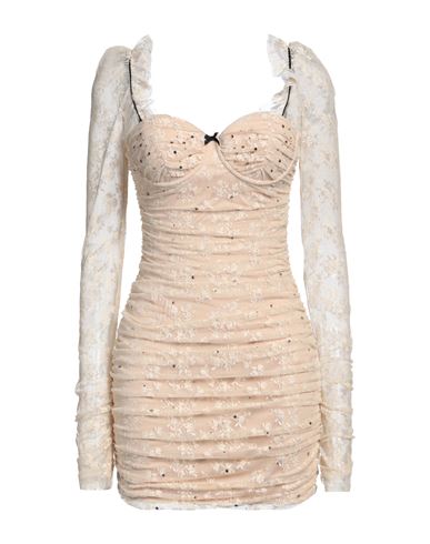 Shop Aniye By Woman Mini Dress Beige Size 8 Polyamide, Elastane