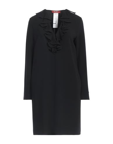 Shop Max Mara Studio Woman Mini Dress Black Size 6 Triacetate, Polyester