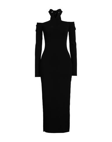 Shop Akep Woman Midi Dress Black Size M Viscose, Polyester, Polyamide