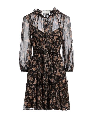 Shop Alessia Zamattio Woman Midi Dress Black Size 8 Silk
