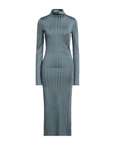 Shop Patrizia Pepe Woman Midi Dress Slate Blue Size 1 Viscose, Polyamide, Elastane