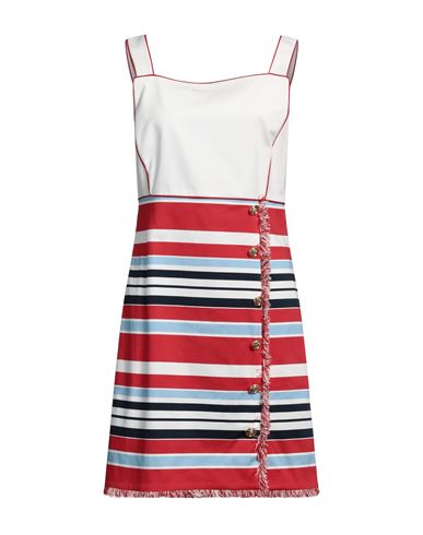Clips More Woman Midi Dress Ivory Size 12 Cotton, Elastane, Polyester In White
