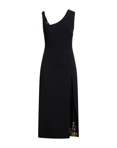 Woman Maxi dress Black Size 12 Polyester, Elastane