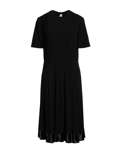 Shop Marni Woman Midi Dress Black Size 4 Viscose, Acetate