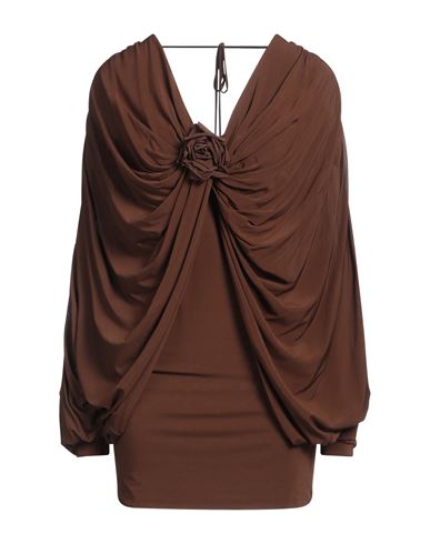 Giuseppe Di Morabito Woman Mini Dress Brown Size 6 Viscose, Elastane