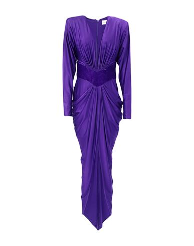 Alexandre Vauthier Woman Mini Dress Purple Size 10 Viscose, Elastane In Purple