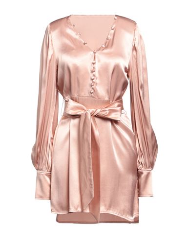 Mar De Margaritas Woman Mini Dress Blush Size M Viscose In Pink