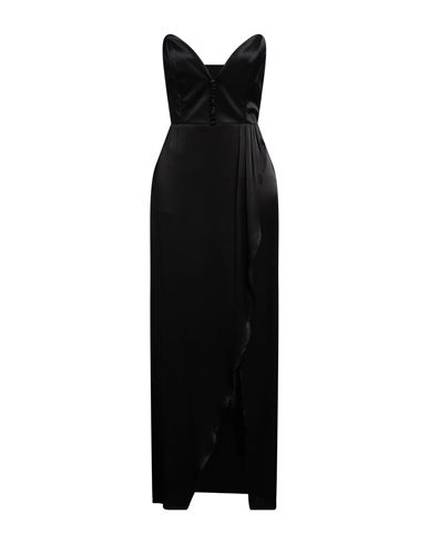 Mar De Margaritas Woman Maxi Dress Black Size L Viscose In Black