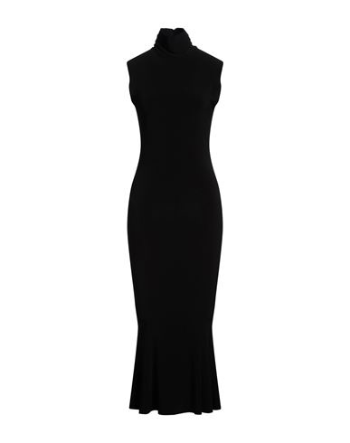 Shop Norma Kamali Woman Maxi Dress Black Size 6 Polyester, Elastane