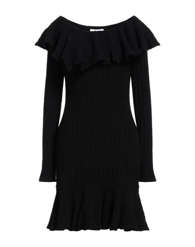 Shop Blumarine Woman Mini Dress Black Size M Wool