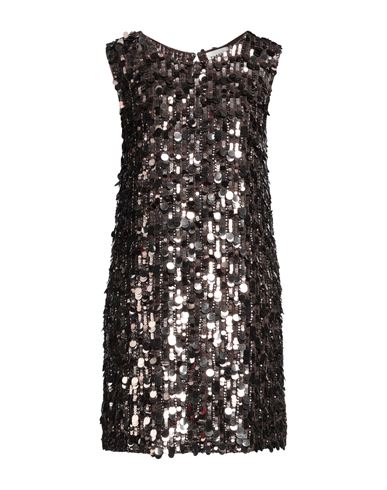 P.a.r.o.s.h P. A.r. O.s. H. Woman Mini Dress Chocolate Brown Size M Polyamide, Elastane, Pvc - Polyvinyl Chlorid In Brown