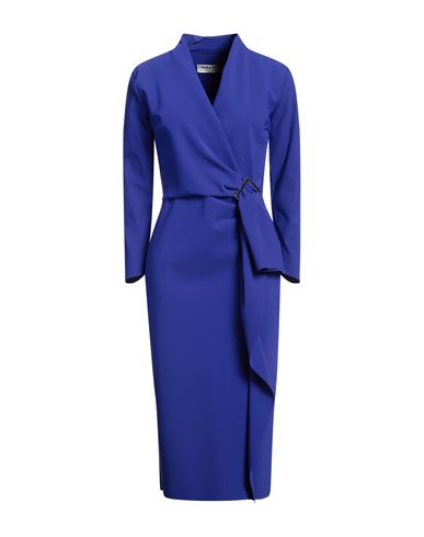 Shop Chiara Boni La Petite Robe Woman Midi Dress Bright Blue Size 10 Polyamide, Elastane