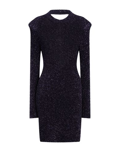 Shop Eleonora Gottardi Woman Midi Dress Purple Size S Polyamide, Metallic Fiber