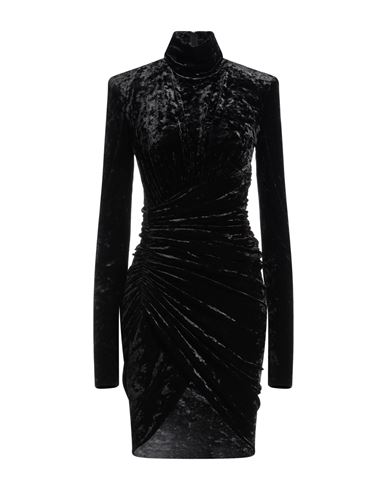Shop Alexandre Vauthier Woman Mini Dress Black Size 8 Polyester, Elastane