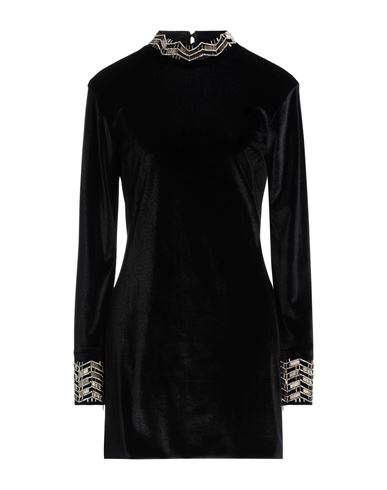 Shop Maria Vittoria Paolillo Mvp Woman Mini Dress Black Size 6 Polyester