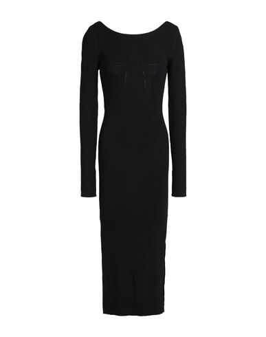 Midi-Kleid Damen Schwarz 0,2,3 Damen