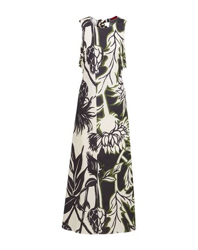 Maxi-Kleid Damen Cremeweiß 42 Damen
