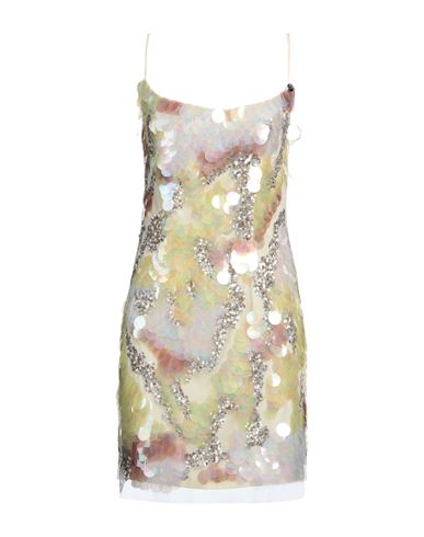 Shop Blugirl Blumarine Woman Mini Dress Light Yellow Size 8 Polyamide