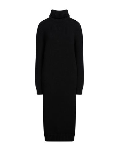 Saint Laurent Woman Midi Dress Black Size S Wool