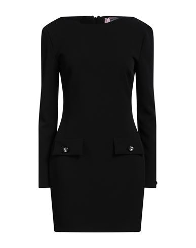 Shop Chiara Ferragni Woman Mini Dress Black Size 6 Polyester, Elastane