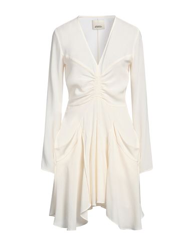 Isabel Marant Usmara Gathered Crepe Mini Dress In White