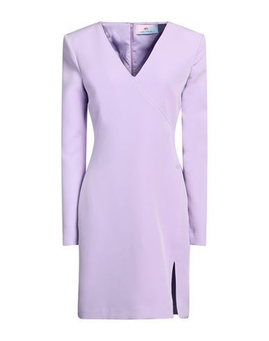 Chiara Ferragni Woman Mini Dress Lilac Size 8 Polyester, Elastane In Purple