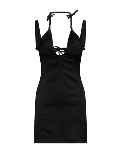 Jacquemus Woman Mini Dress Black Size 6 Viscose, Elastane, Virgin Wool