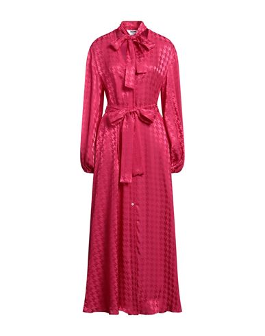 Shop Msgm Woman Maxi Dress Fuchsia Size 4 Acetate, Viscose In Pink