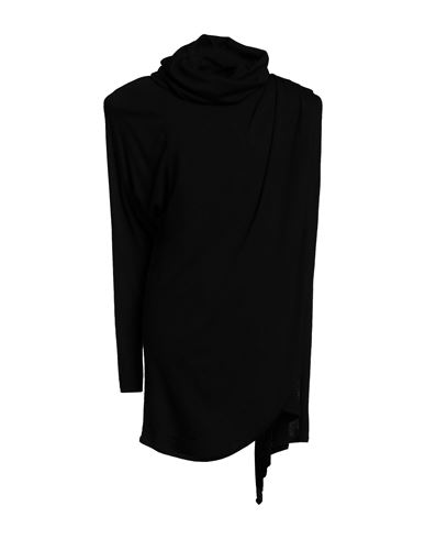 Saint Laurent Woman Mini Dress Black Size M Wool, Elastane, Polyamide