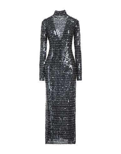 PATRIZIA PEPE PATRIZIA PEPE WOMAN MIDI DRESS BLACK SIZE 4 POLYAMIDE 